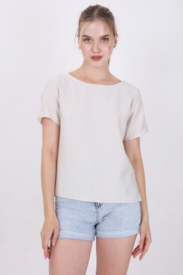 Kısa Kollu Crop Bluz - 30