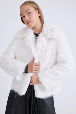 Kısa Peluş Ceket - Thumbnail (8)