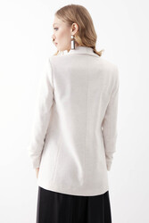 Kolu Büzgülü Viskon Keten Ceket - 24