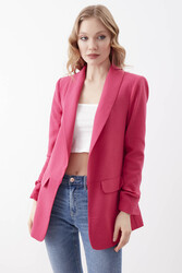 Kolu Büzgülü Viskon Keten Ceket - 33