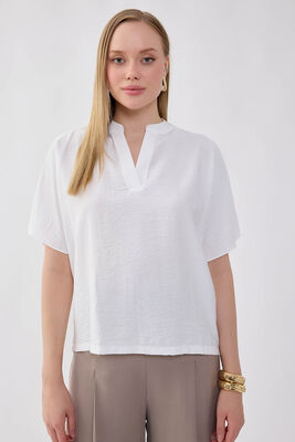 Krinkıl Kumaş Kol Detaylı Bluz