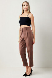 Küçük Cep Detaylı Ekose Pantolon - 7