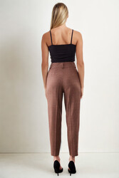 Küçük Cep Detaylı Ekose Pantolon - 10