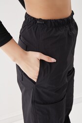 Lastik Detaylı Paraşüt Kumaş Pantolon - 19
