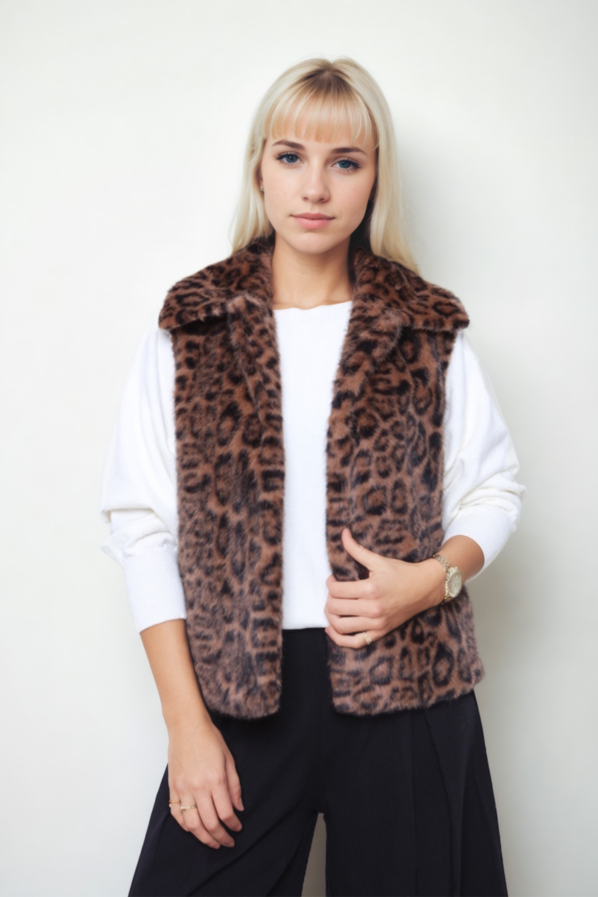 VİTRİN - Leopar Desen Yelek