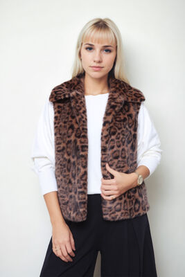 VİTRİN - Leopar Desen Yelek