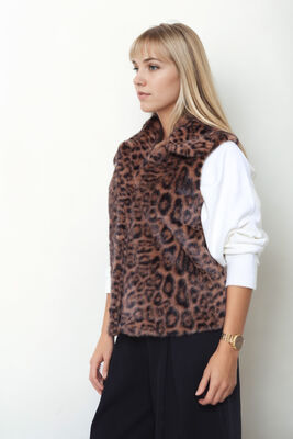 Leopar Desen Yelek - Thumbnail (6)