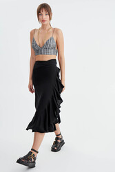 Midi Boy Fırfırlı Etek - 8