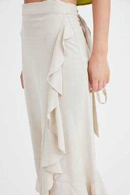 Midi Boy Fırfırlı Etek - 18