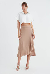 Midi Boy Fırfırlı Etek - 19