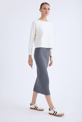 Midi Boy Fitilli Kalem Etek - Thumbnail (2)