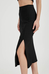 Midi Boy Yırtmaçlı Etek - 20