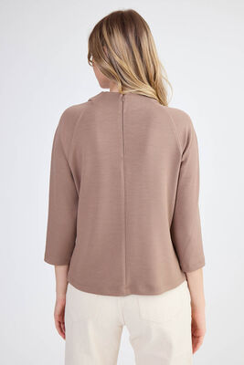 Modal Kumaş Önü Düğümlü Bluz - 5