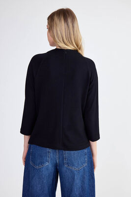 Modal Kumaş Önü Düğümlü Bluz - 12