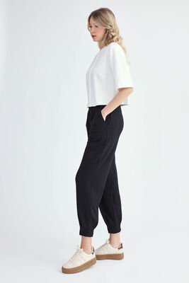 Modal Kumaş Pileli Pantolon - Thumbnail (2)