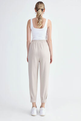 Modal Kumaş Pileli Pantolon - Thumbnail (10)