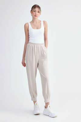 Modal Kumaş Pileli Pantolon - Thumbnail (7)