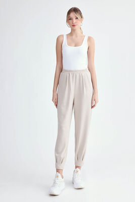 Modal Kumaş Pileli Pantolon - Thumbnail (6)