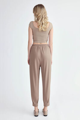 Modal Kumaş Pileli Pantolon - Thumbnail (16)