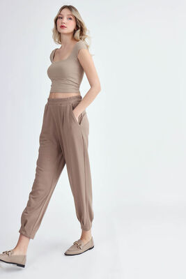 Modal Kumaş Pileli Pantolon - Thumbnail (13)