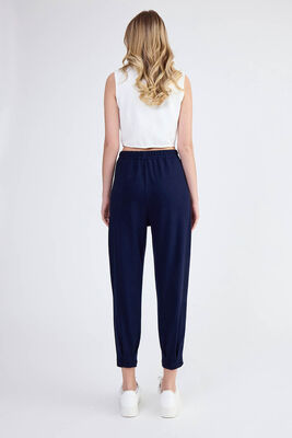 Modal Kumaş Pileli Pantolon - Thumbnail (20)