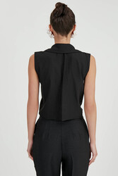 Önden Bağlamalı Sıfır Kol Bluz - 32