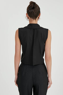 Önden Bağlamalı Sıfır Kol Bluz - 32