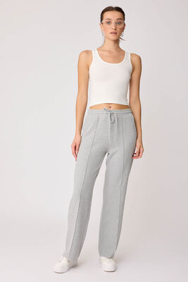 Önden Dikişli Bol Paça Eşofman Pantolon - Thumbnail (5)