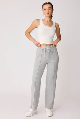 Önden Dikişli Bol Paça Eşofman Pantolon - Thumbnail (8)