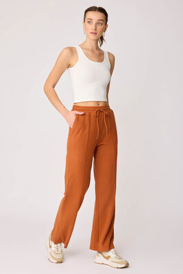 Önden Dikişli Bol Paça Eşofman Pantolon - Thumbnail (12)