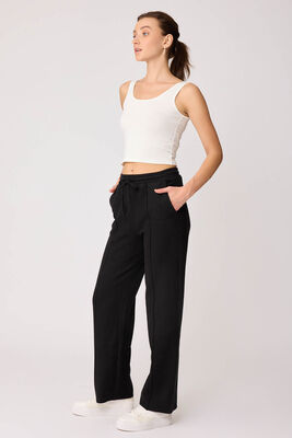 Önden Dikişli Bol Paça Eşofman Pantolon - Thumbnail (24)