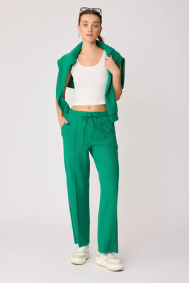 Önden Dikişli Bol Paça Eşofman Pantolon - Thumbnail (29)