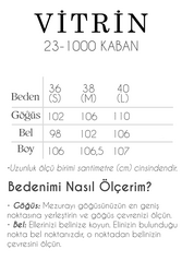 Önden Düğmeli Beli Kuşaklı Uzun Kaşe Kaban - 34