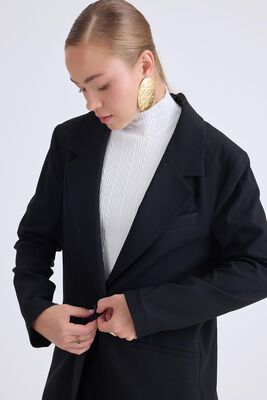 VİTRİN - Önden Tek Düğme Kapamalı Blazer Ceket (1)