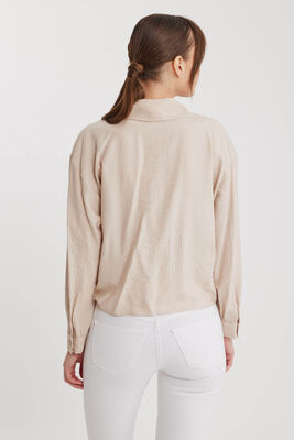 Önü Bağlamalı Düşük Omuz Uzun Kol Gömlek - 26