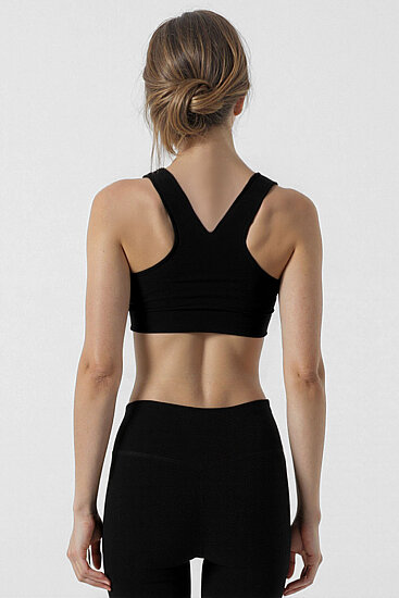 Önü Büzgülü Crop Sporcu Atlet - 4