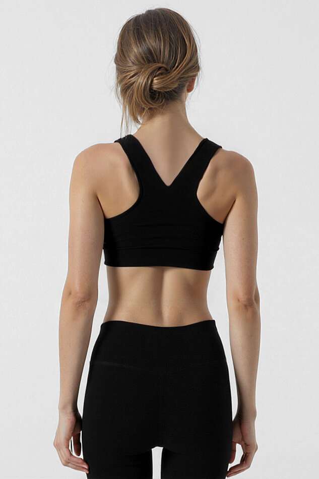 Önü Büzgülü Crop Sporcu Atlet - 4