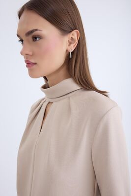 Önü Detaylı Uzun Kol Bluz - Thumbnail (22)