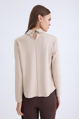 Önü Detaylı Uzun Kol Bluz - Thumbnail (24)