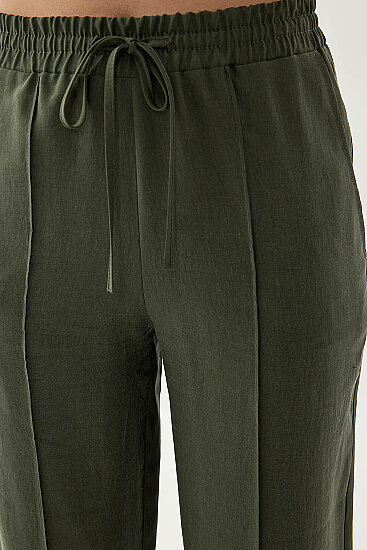 Önü Dikişli Beli Lastikli Pantolon - 10