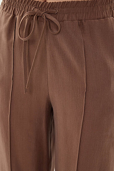 Önü Dikişli Beli Lastikli Pantolon - 15