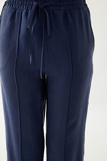 Önü Dikişli Beli Lastikli Pantolon - 19