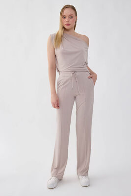 Önü Dikişli Beli Lastikli Rahat Pantolon (1)