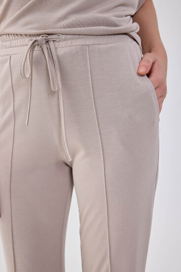 Önü Dikişli Beli Lastikli Rahat Pantolon - 6