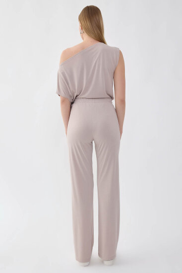 Önü Dikişli Beli Lastikli Rahat Pantolon - 5