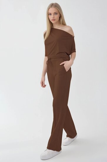 Önü Dikişli Beli Lastikli Rahat Pantolon - 14