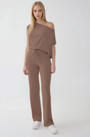 Önü Dikişli Beli Lastikli Rahat Pantolon - 22