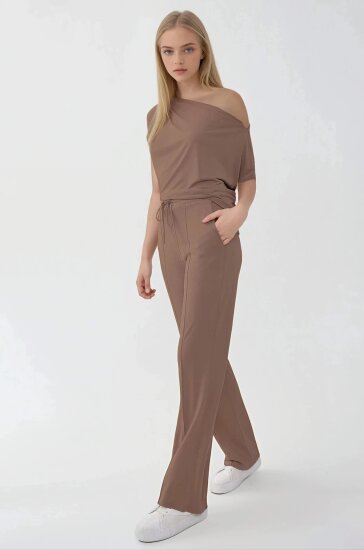 Önü Dikişli Beli Lastikli Rahat Pantolon - 20