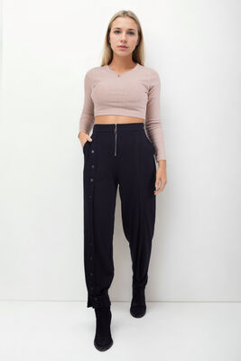 VİTRİN - Önü Düğmeli Fermuarlı Modal Kumaş Pantolon (1)