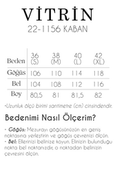 Önü Düğmeli Kuşaklı Kısa Kaşe Kaban - 57